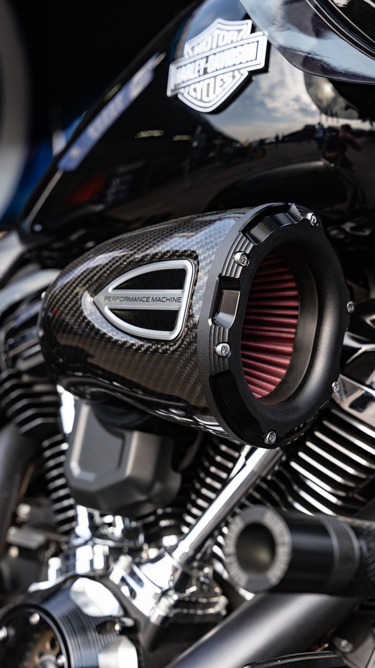 PERFORMANCE MACHINE (PM) C4 Series Air Cleaner Kit - Black Ops* - Touring 0206-2163-SMB