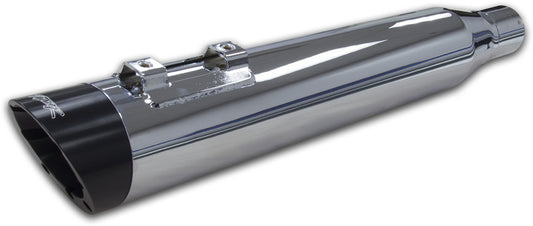 Comp S 2in1 Exhaust Touring M8 Chrome W/Black Slash End Cap