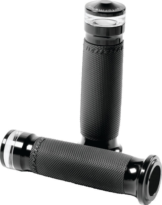 Performance Machine Contour Led Handle Grip Set - Black Ano
