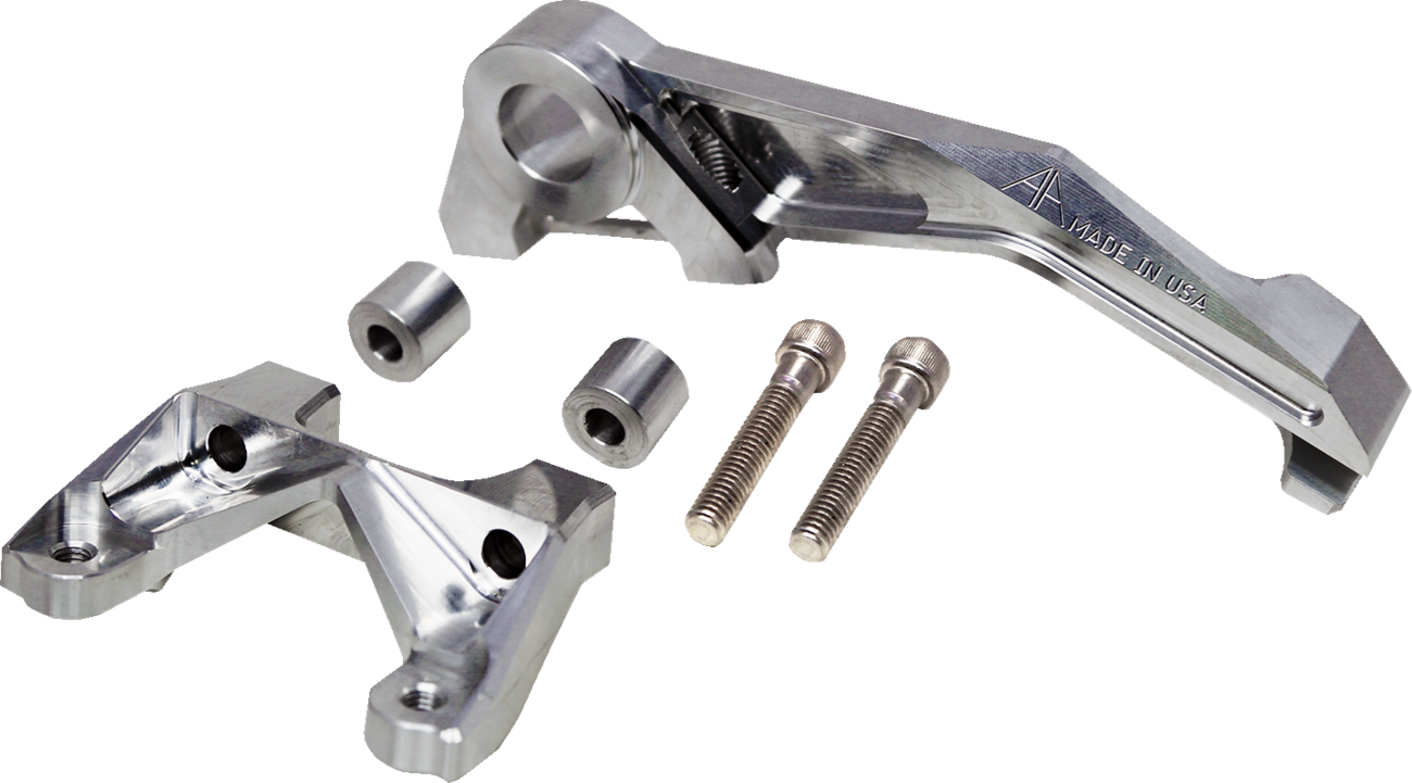 ALLOY ART Multi Brake Caliper Mount - 84mm Bolt Center - Raw - Super Sport MCRB2-1
