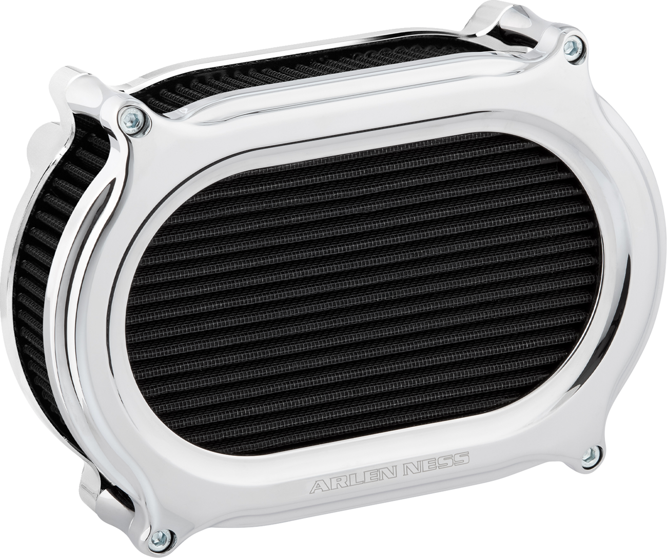 ARLEN NESS Stage 2 Oval Air Cleaner Kit - Chrome 600-175