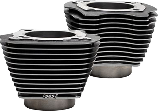 S&S CYCLE Cylinder Set - 4.25" Bore - Unhoned - Black Granite w/Highlights - M8 910-0739A