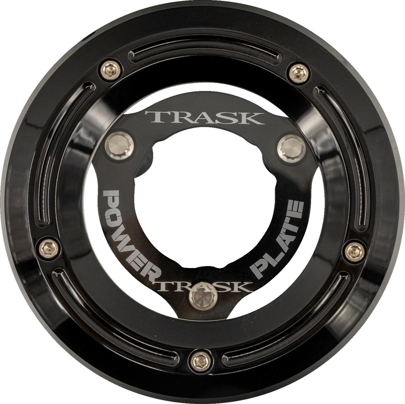 TRASK Derby Cover with Power Plate - Black - Kit - '18-'25 Softail TM-0052-BK-BK