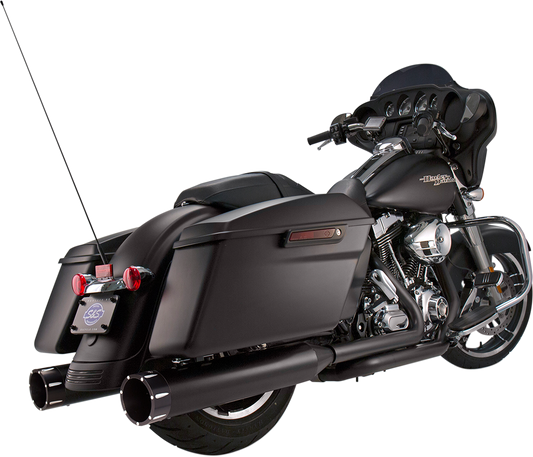 S&S CYCLE 4-1/2" MK45 Performance Mufflers - Black with Black Tracer 550-0625