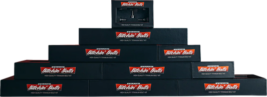 TRASK Bitchin' Bolts Hardware Kit - Titanium - M8 - Complete Driveline TM-1050