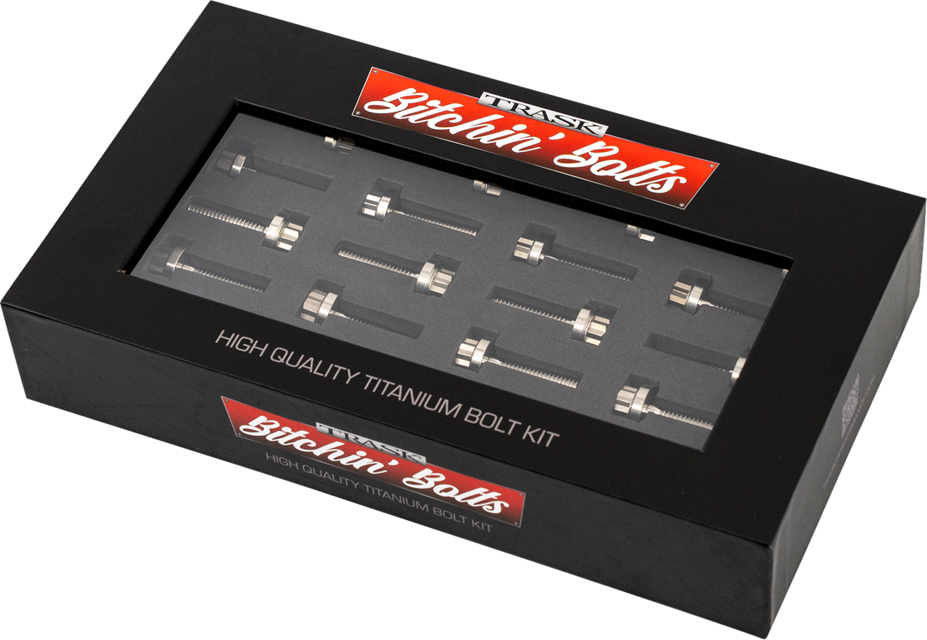 TRASK Bitchin' Bolts Hardware Kit - Titanium - M8 - Rocker Box TM-1050-D