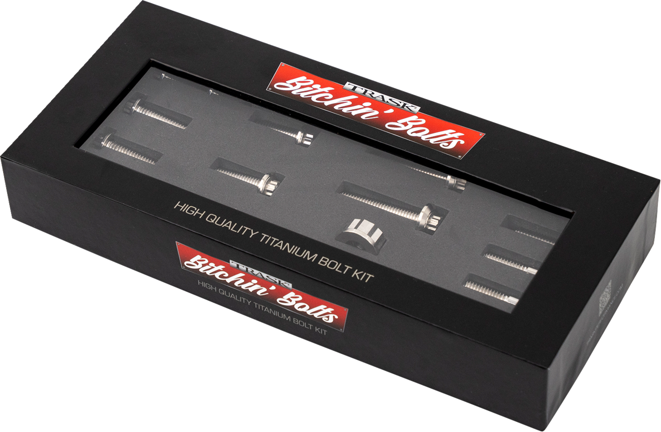 TRASK Bitchin' Bolts Hardware Kit - Titanium - M8 - Motor Mount TM-1050-E