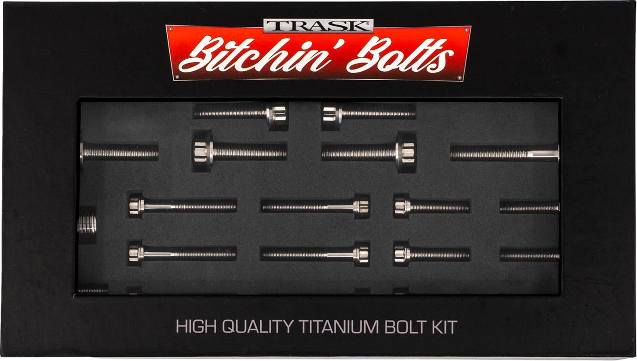TRASK Bitchin' Bolts Hardware Kit - Titanium - M8 - Transmission TM-1050-I