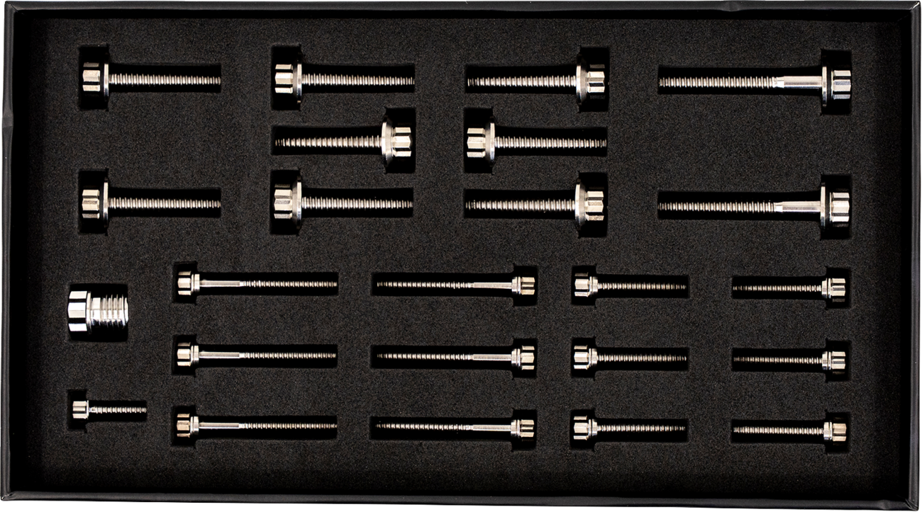 TRASK Bitchin' Bolts Hardware Kit - Titanium - M8 - Transmission TM-1050-I