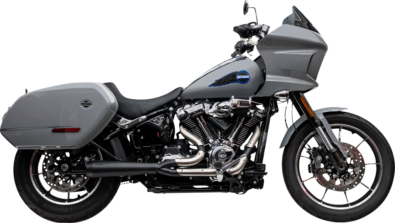 TRASK 2-into-1 Assault Exhaust System - Black - Softail M8 TM-5054BK