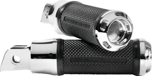 Performance Machine Footpegs Apex Rider - Chrome