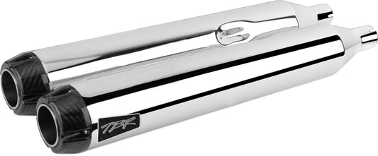 Comp S Slip On Touring M8 Chrome W/Carbon End Cap
