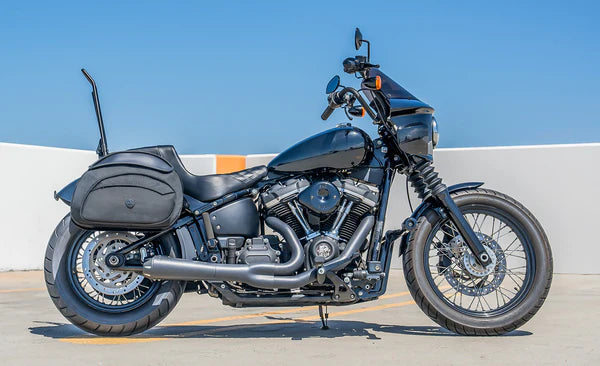 VIKING BAGS 60L - Stealth XL Quick Mount Saddlebags for Harley Softail Low Rider S FXLRS