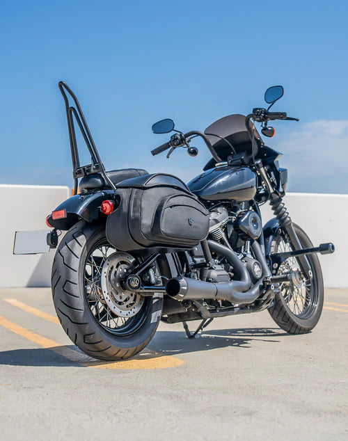 VIKING BAGS 60L - Stealth XL Quick Mount Saddlebags for Harley Softail Low Rider S FXLRS