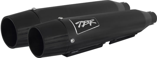 Comp S Slip On Dyna/Sportster Black W/Cf End Cap