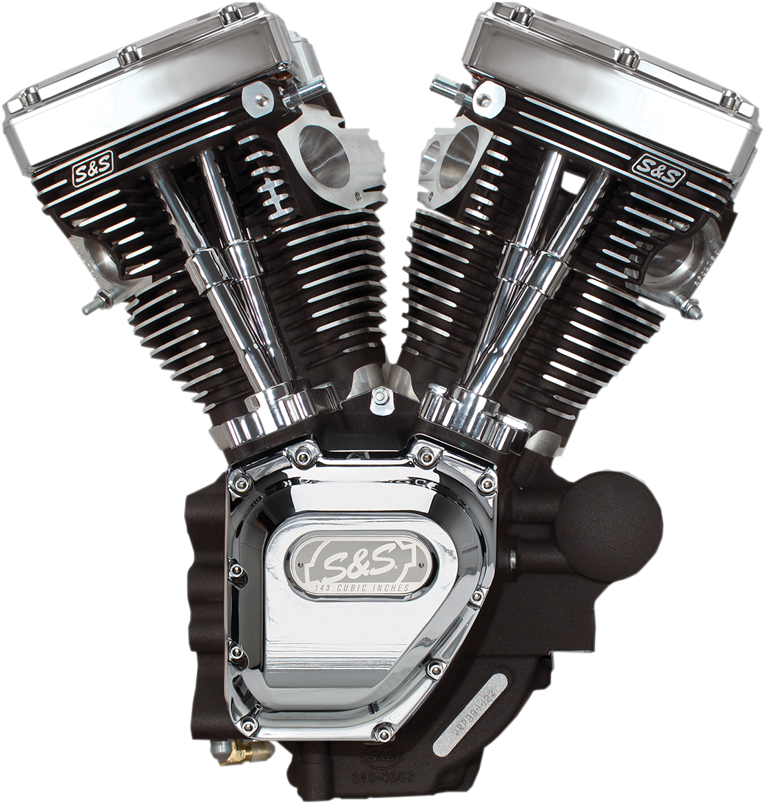S&S CYCLE T143 Long Block Engine - Black Edition - Touring | Dyna 310-0833A