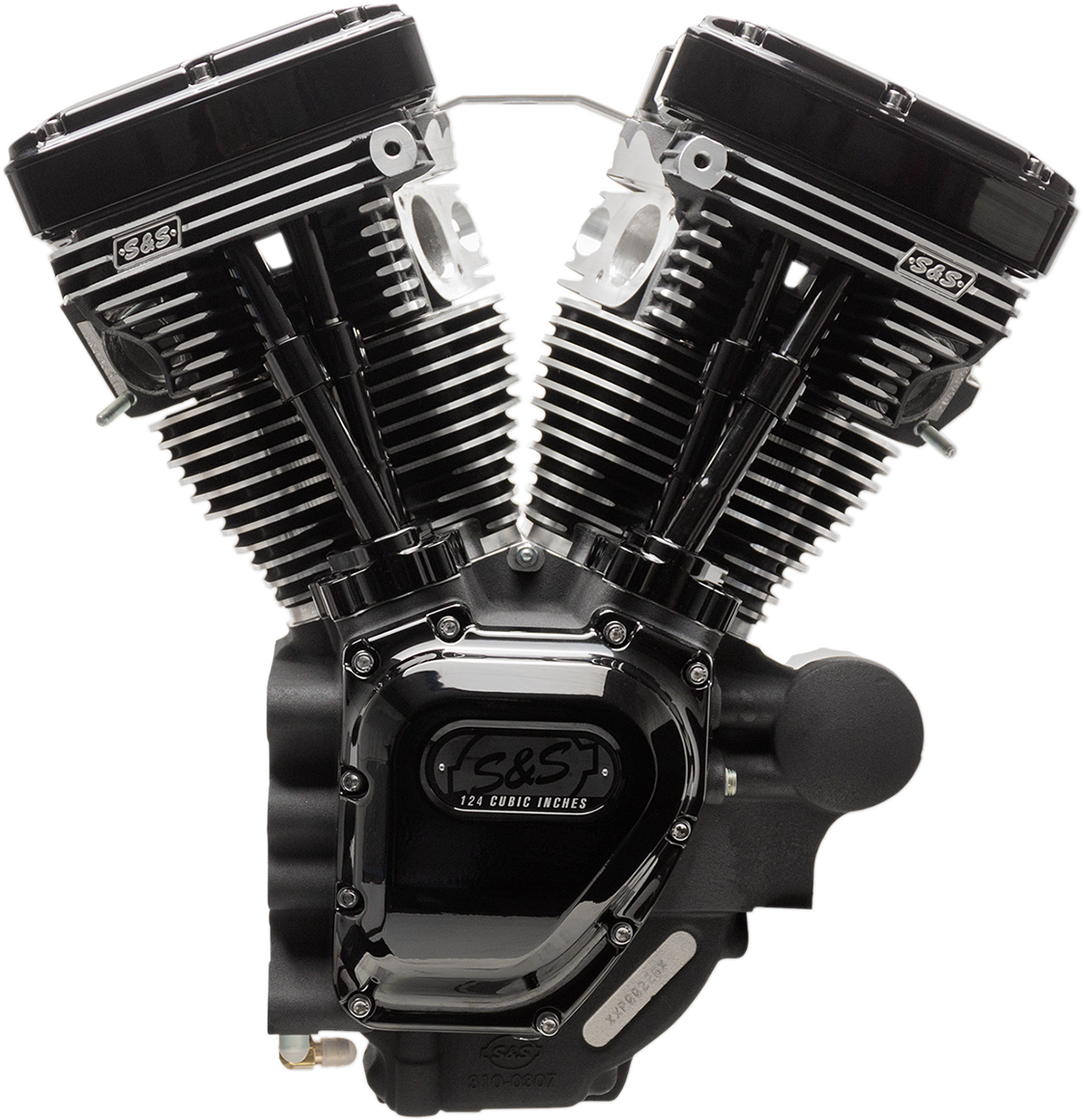 S&S CYCLE T124 Long Block Engine - Black - Touring 310-0835A
