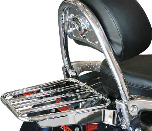 Solo Luggage Rack Tube Chrome Fits OEM Backrest Kaw Vn1700