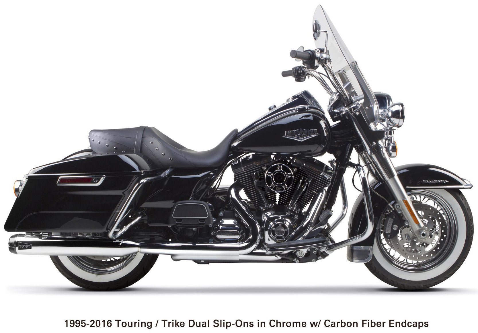 Comp S Slip On Touring Tc Chrome W/Cf End Cap