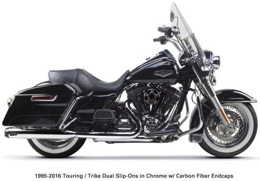 Comp S Slip On Touring Tc Chrome W/Cf End Cap