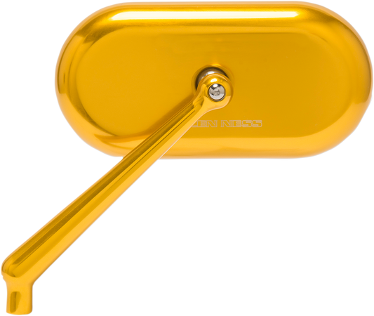 ARLEN NESS Mirror - Side View - Oval - Gold - Left 13-175