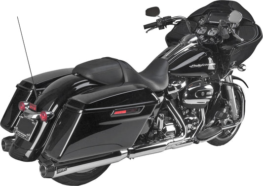 Comp S Slip On Touring M8 Chrome W/Carbon End Cap
