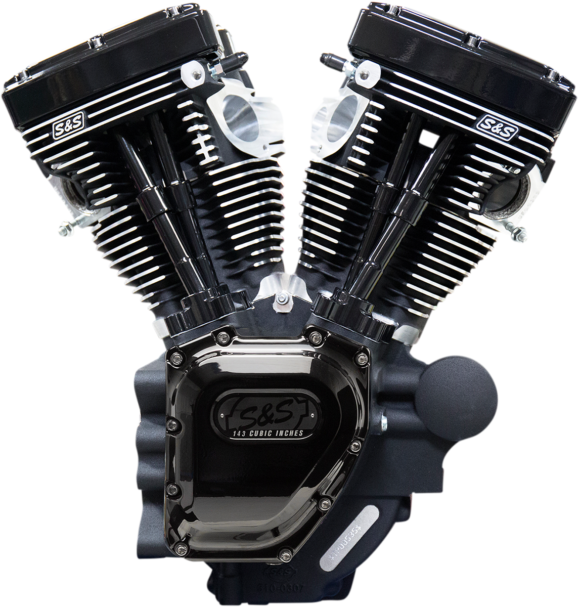 S&S CYCLE T143 Long Block Engine - Black Edition - Touring 310-0837A