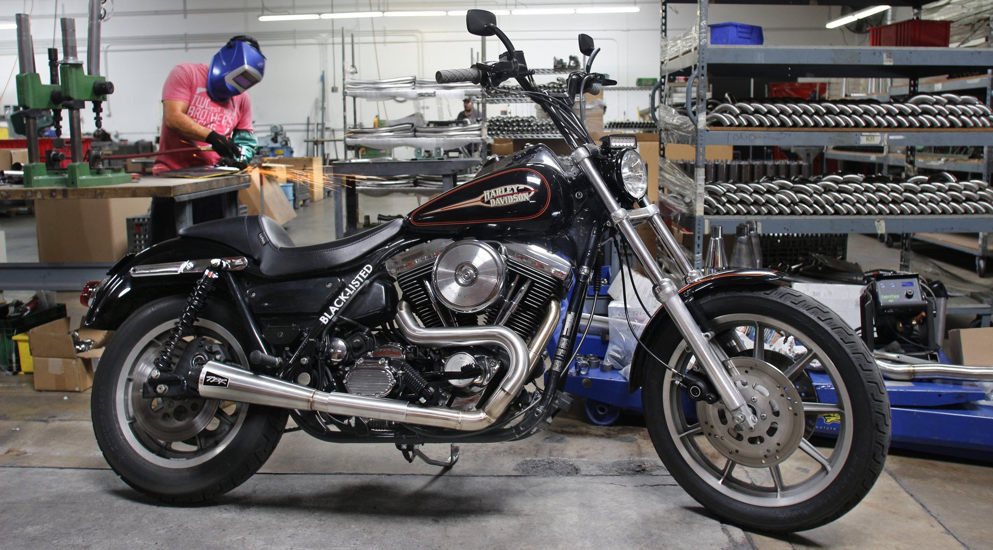 Comp S 2in1 Exhaust Fxr Brushed W/Cf End Cap