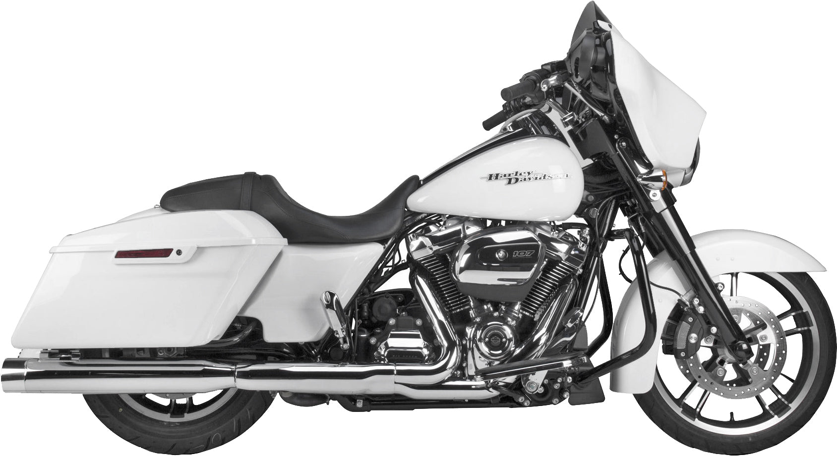 Comp S Slip On Touring M8 Chrome W/Polished End Cap