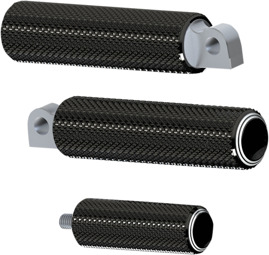 ARLEN NESS Footpegs - Dual Ring - Black 07-934