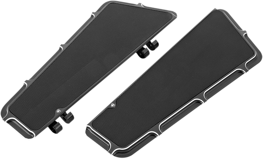 ARLEN NESS Driver Floorboards - Black - Beveled 15-410