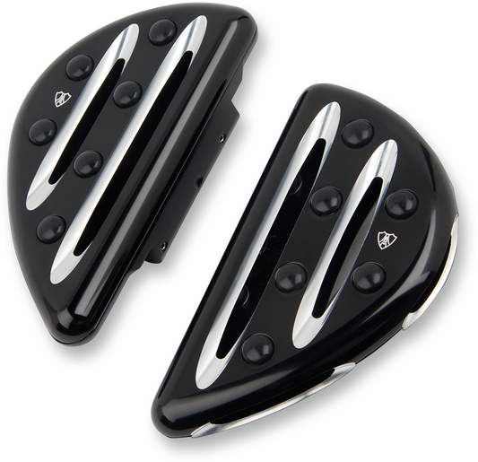 ARLEN NESS Passenger Floorboards - Deep Cut - Black 06-867