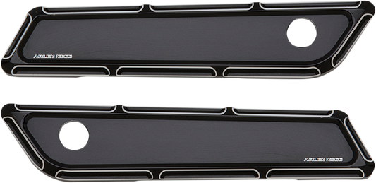 ARLEN NESS Beveled Latch Cover - Black 03-585