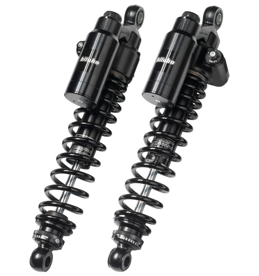 Bitubo WMT2 Twinshocks Adj.: Spring Preload, Reb., Comp., Length 335mm, Piggyback Tank, Dk Edition