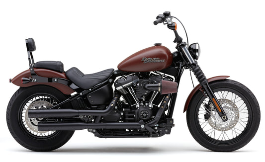 3" Nh Series Slip Ons Black Softail 18 22