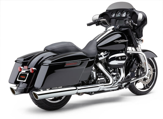 909 Twins 4" Slip Ons Chrome Flh/Flt 17 22