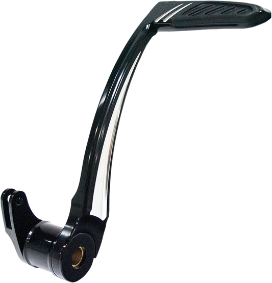 PERFORMANCE MACHINE (PM) Rear Brake Lever - FL '14-'23 - Black/Chrome 0032-1082-BM