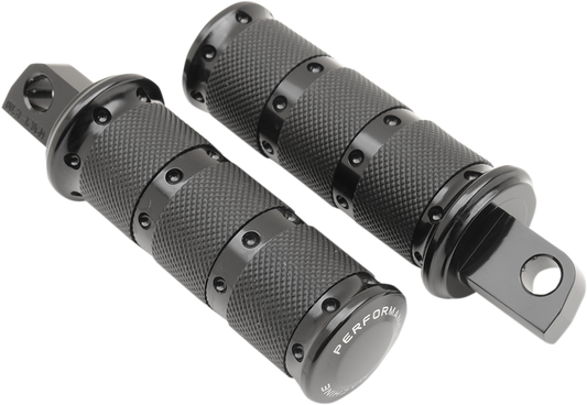 PERFORMANCE MACHINE (PM) Footpegs - Black - XLS 0035-1161-B