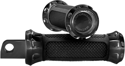 PERFORMANCE MACHINE (PM) Over Drive Footpeg - Black 0035-1158-B