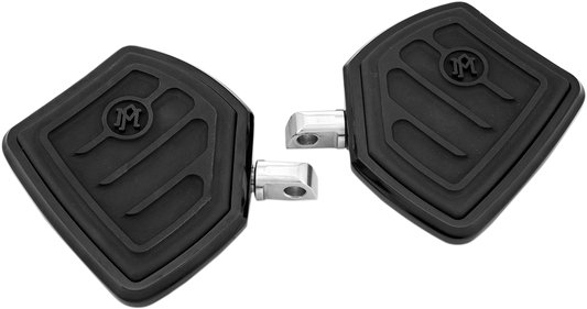 PERFORMANCE MACHINE (PM) Passenger Floorboards - Contoured - Black 0036-1016-BM