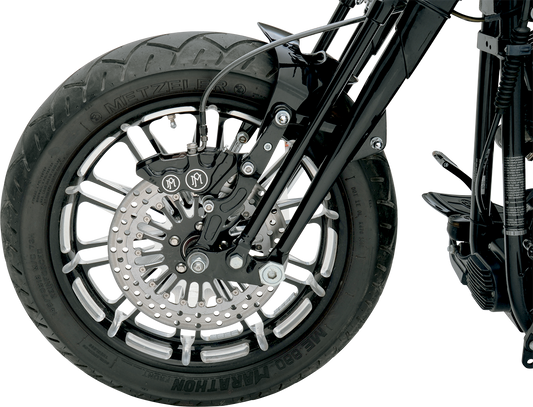 PERFORMANCE MACHINE (PM) 4-Piston Caliper - Front Right - Contrast Cut* - 11.5" 0053-2916-BM