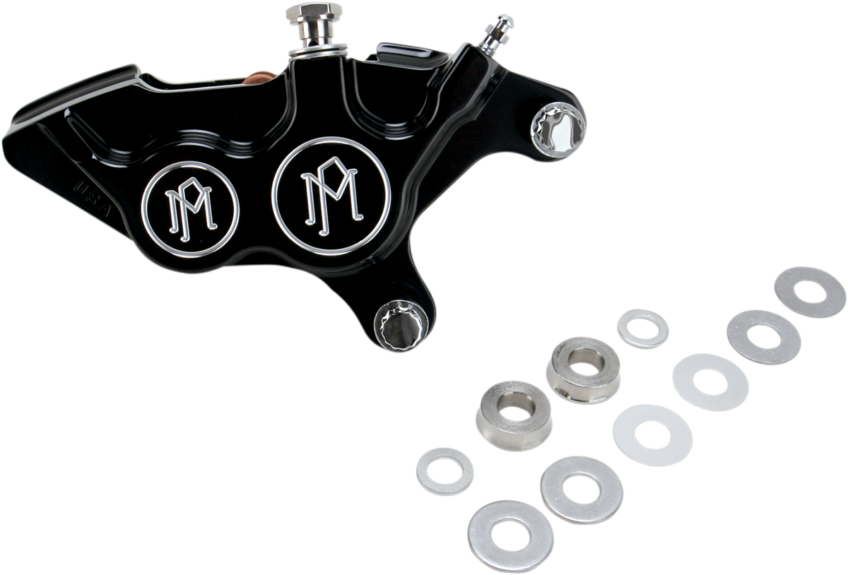 PERFORMANCE MACHINE (PM) 4-Piston Caliper - Front Right - Contrast Cut* - 11.5" 0053-2920-BM