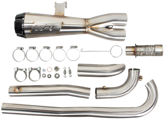 Comp S 2in1 Exh Sportster S Brushed W/Cf End Cap