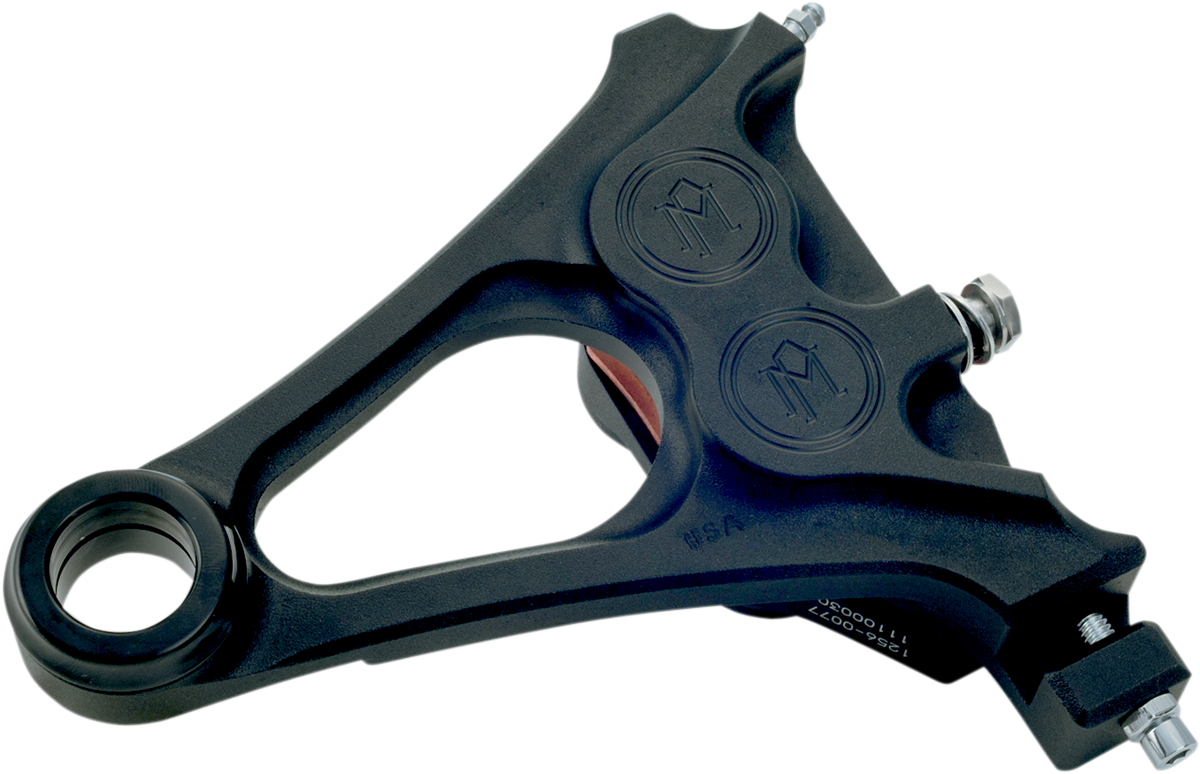 PERFORMANCE MACHINE (PM) 4-Piston Caliper - Rear - Black Ops* - 08-14 Softail 1256-0077-SMB