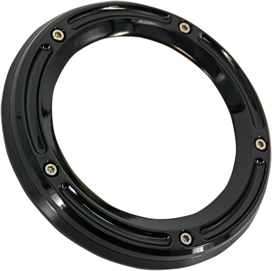 TRASK Assault Derby Cover - Gloss Black - Touring/Trike TM-0041BK