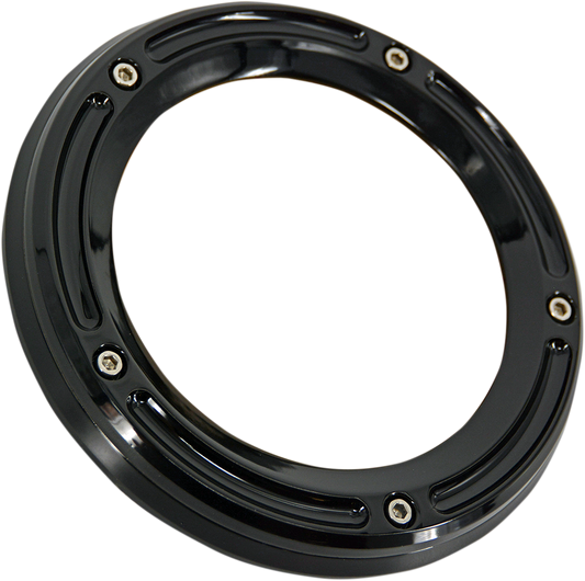 TRASK Assault Derby Cover - Gloss Black - Big Twin TM-0040BK