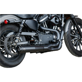 S&S CYCLE 2:1 Black Exhaust for '07-'13 XL 550-0951