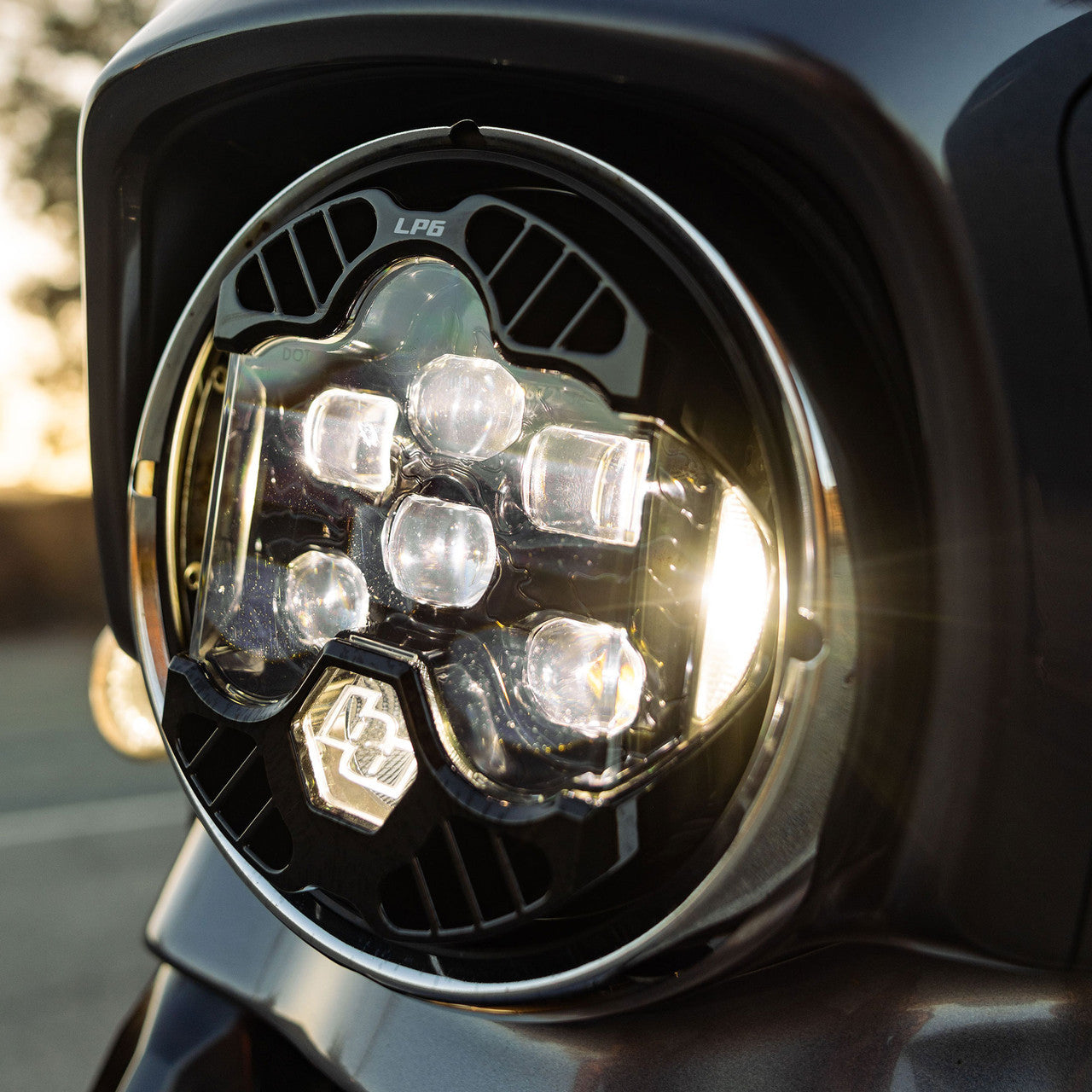 Baja Designs 14-23 Harley-Davidson Street Glide (Single Light) DOT LP6 LED DRL Headlight Kit - Amber