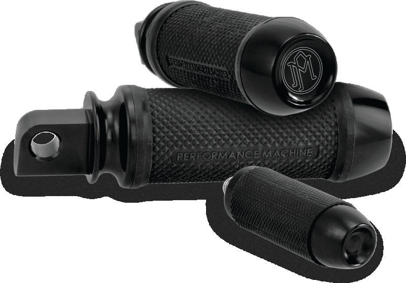 Performance Machine Footpegs Elite - Black Ano