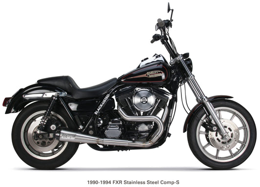 Comp S 2in1 Exhaust Fxr Brushed W/Cf End Cap